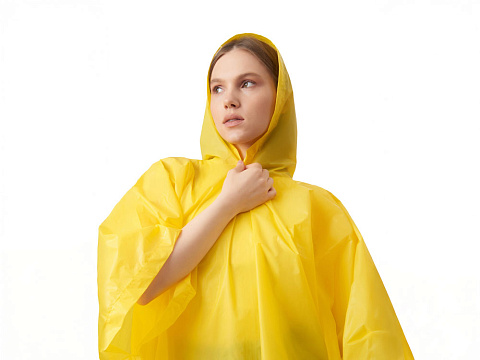 Пончо Hawaii c чехлом унисекс, желтый - рис 5.