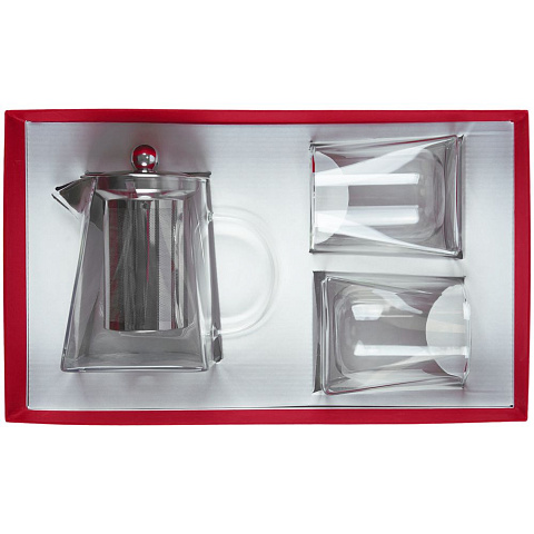 Чайный набор Quadroni в красной коробке - рис 3.