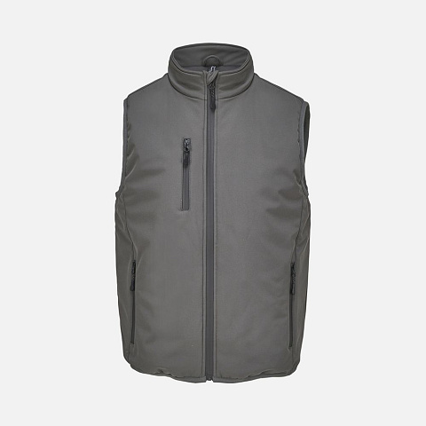 Жилет софтшелл унисекс Falcon BW, темно-серый - рис 2.