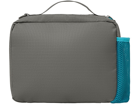 Изотермическая сумка-холодильник Breeze New для ланч-бокса, серый/голубой - рис 3.