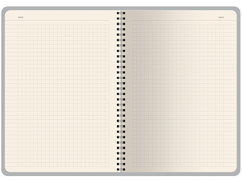 Бизнес тетрадь на гребне А5 Pragmatic, 60 листов в клетку, темно-коричневый - рис 4.