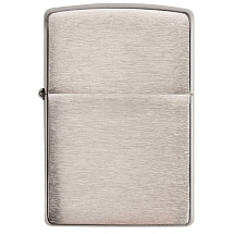 Зажигалка ZIPPO Armor™ c покрытием Brushed Chrome, латунь/сталь, серебристая, матовая, 38x13x57 мм