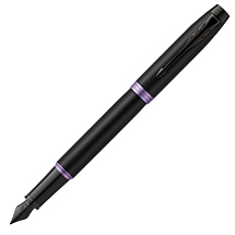 Перьевая ручка Parker IM Vibrant Rings Flame Amethyst Purple, стержень:F, цвет чернил: blue, в подарочной упаковке.