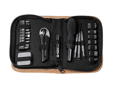 Набор инструментов Декер, 25 аксессуаров, бежевый