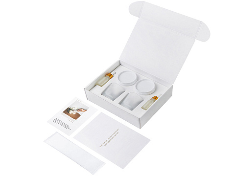 Набор для создания 2-х ароматических свечей: имбирный пряник, рождественская елка (без лого LM) - рис 4.