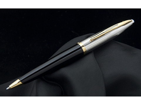 Шариковая ручка Waterman Carene De Luxe, цвет: Black/Silver, стержень: Mblue - рис 3.