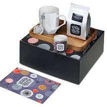 Подарочный набор Re:y. Hearth  с кружкой, подносом и чаем