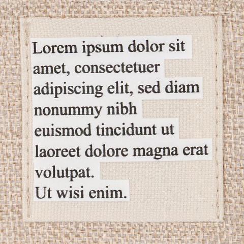 Лейбл хлопковый Doni, L, неокрашенный - рис 8.