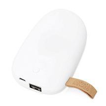 Внешний аккумулятор в форме камня Stone, 5200 mAh, белый
