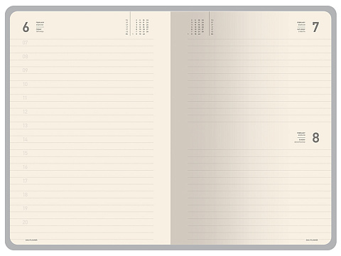Ежедневник А5 датированный Megapolis Color 2026, серый - рис 8.