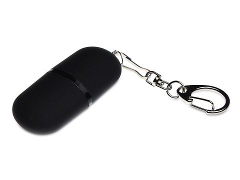 Флешка Goutte Soft-touch на 128 Гб, черный