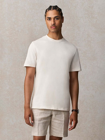 Футболка унисекс Lyam, молочно-белая - рис 5.