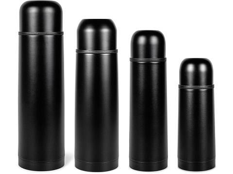 Термос Relaxika 101 (1 литр), черный (без лого) - рис 9.