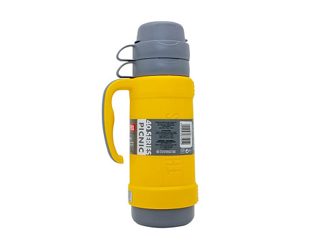 Термос со стеклянной колбой тм THERMOS PICNIC 40 Series Yellow 0,5L - рис 7.
