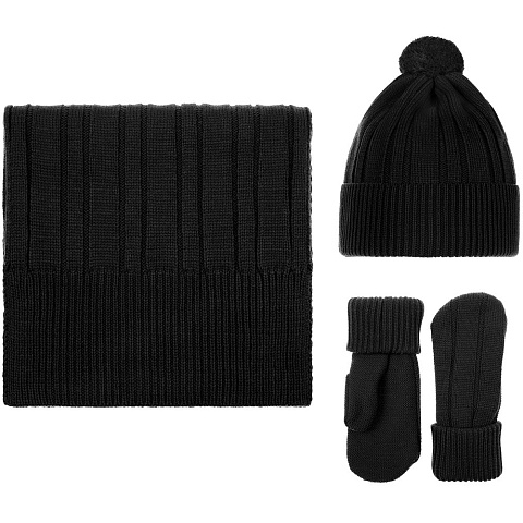 Шапка Knit Beat, черная - рис 5.