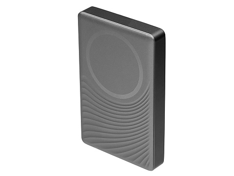 Магнитный беспроводной внешний аккумулятор, QC/PD Сёрф, 10000 мАч, серый - рис 2.