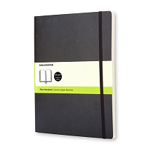 Записная книжка Moleskine Classic Soft (нелинованный), Хlarge (19х25 см), черный