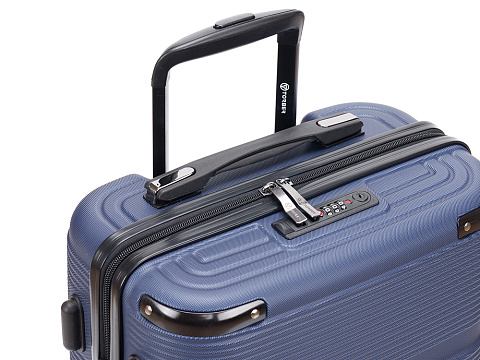 Чемодан TORBER Onego, синий, ABS-пластик, 59,5 х 39,5 х 24 см, 46 л - рис 7.