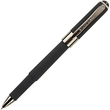 Ручка пластиковая шариковая Monaco, 0,5мм, синие чернила, черный/вороненая сталь