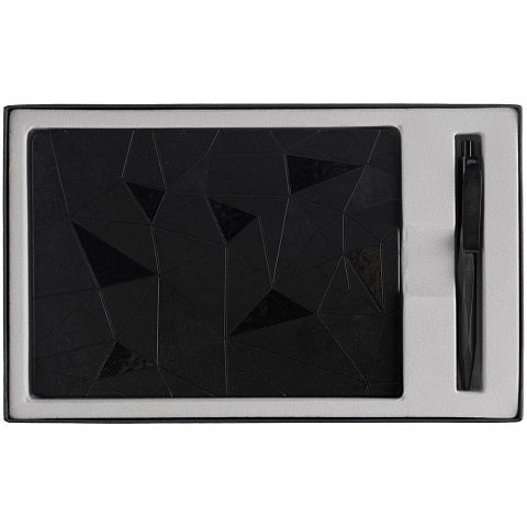 Набор Gems: ежедневник и ручка, черный - рис 3.
