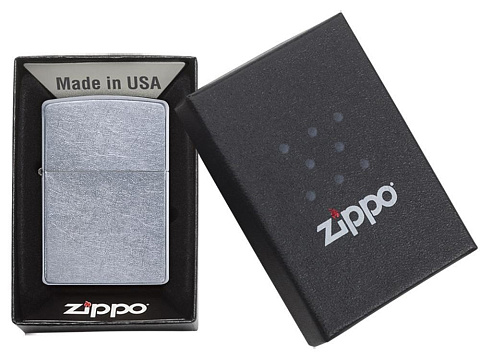 Зажигалка ZIPPO Classic с покрытием Street Chrome™, латунь/сталь, серебристая, матовая, 38x13x57 мм - рис 5.