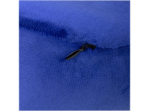 Подушка TORBER, дорожная, с эффектом памяти, синяя, полиэстер+спандекс - рис 3.