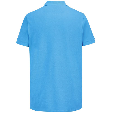 Рубашка поло унисекс Pacific, ярко-бирюзовая - рис 3.