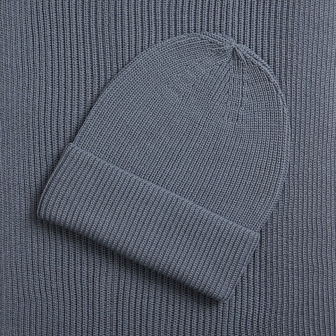 Шарф Nobilis Mono, серый (стальной) - рис 5.