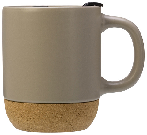 Кружка Denpasar с пробковым дном и крышкой, цветная с двух сторон, бежевый (Р) - рис 5.