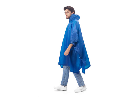 Пончо Hawaii c чехлом унисекс, классический синий - рис 2.