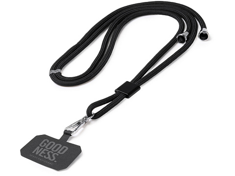 Ланьярд для телефона Kusi, черный - рис 4.