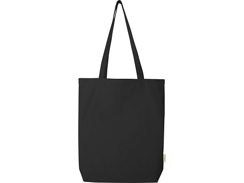 Orissa эко-сумка из органического материала GOTS, плотностью 270 г/м² - сплошной черный - рис 2.