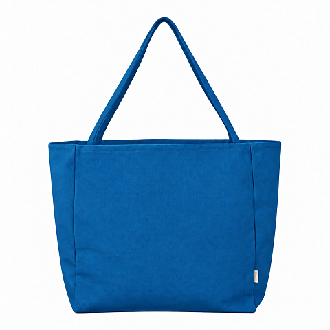 Шоппер-оверсайз Grossbag из переработанного хлопка 340 г, синий - рис 4.