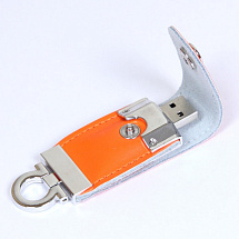 USB-флешка на 16 Гб в виде брелка, оранжевый