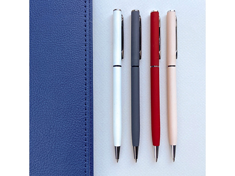 Ручка шариковая автоматическая BrunoVisconti® PALERMO цвет корпуса графитовый, soft-touch, 0.7 мм - рис 5.