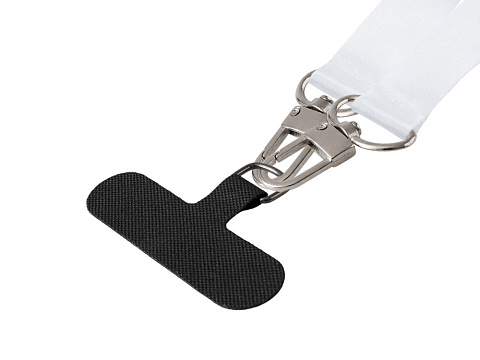 Ланъярд 2,5 см под сублимацию с 2-мя трендовыми карабинами и узким держателем для телефона из ПЭ - рис 4.