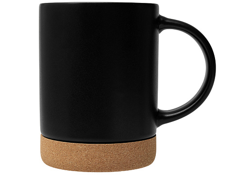 Кружка 450 мл с пробковым дном Корк & Бон, черный - рис 3.