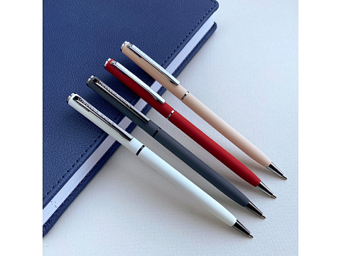 Ручка шариковая автоматическая BrunoVisconti® PALERMO цвет корпуса графитовый, soft-touch, 0.7 мм - рис 4.