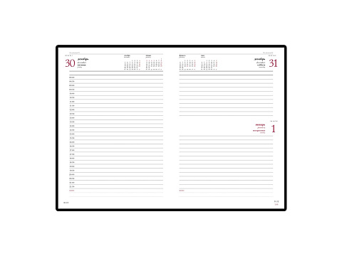 Ежедневник А5 датированный Leader 2026, бордовый - рис 2.