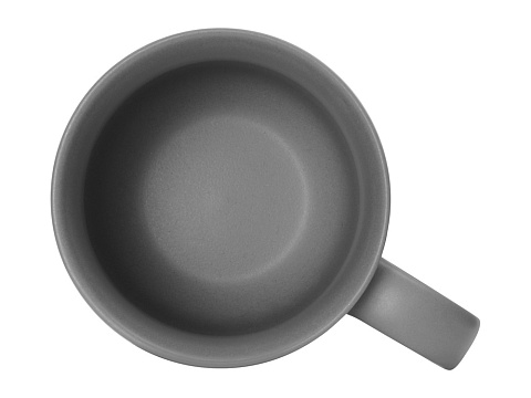 Матовая кружка Susan 380мл в цвете с двух сторон, серый - рис 3.