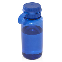 Спортивная бутылка Ryder из переработанного ПЭТ-пластика объемом 900 мл с многофункциональной крышкой, сертифицированная RCS - Ярко-синий