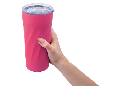 Подарочный набор FAMILY с термосом и термокружкой, розовый - рис 4.