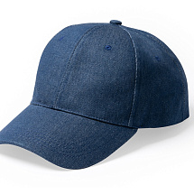 Бейсболка 6 панельная ISBUD из переработанной джинсовой ткани