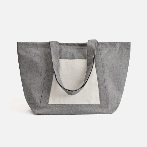 Шопер Shophop, серый с неокрашенным - рис 3.