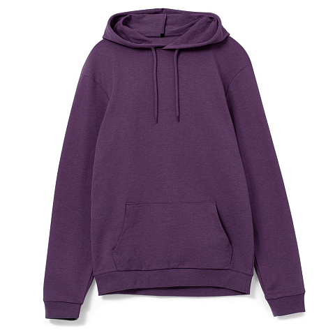 Толстовка с капюшоном унисекс Hoodie, фиолетовый меланж - рис 2.