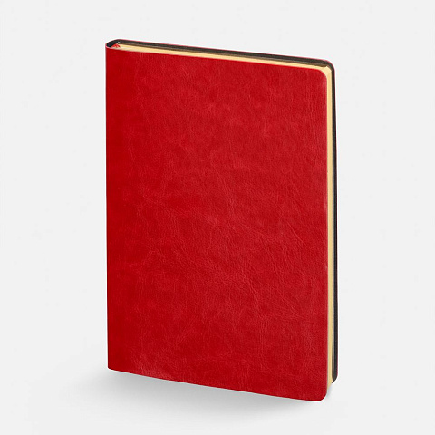 Ежедневник Nebraska Flex, недатированный, красный с золотистым - рис 2.
