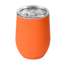 Термокружка Sense Gum, soft-touch, непротекаемая крышка, 370мл, оранжевый (P)