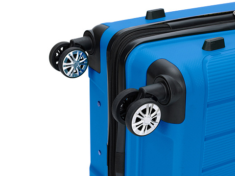 Чемодан TORBER В Отпуск, ярко-синий, полипропилен, 65,5 х 43,5 х 26 см, 62 л - рис 10.