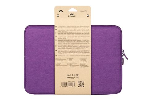 RIVACASE 7703 violet ECO чехол для ноутбука 13.3-14 / 12 - рис 6.