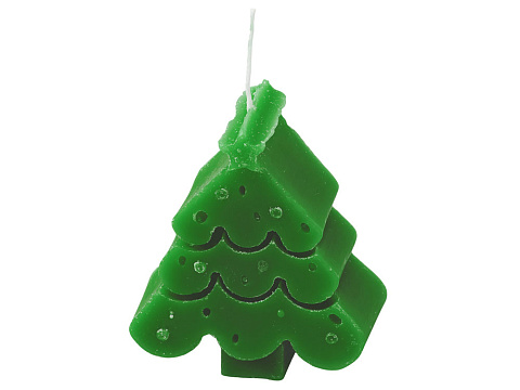 Свеча Елочка, зеленый